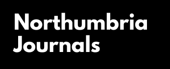Black background with white text saying "Northumbria Journals".